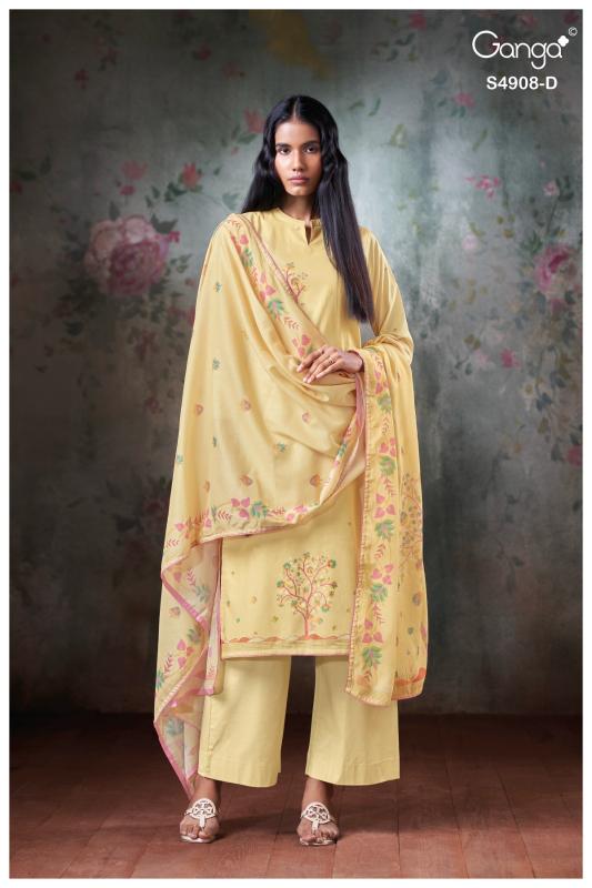 Ganga elyndria 4908 wholesale dress material shops in tamil nadu